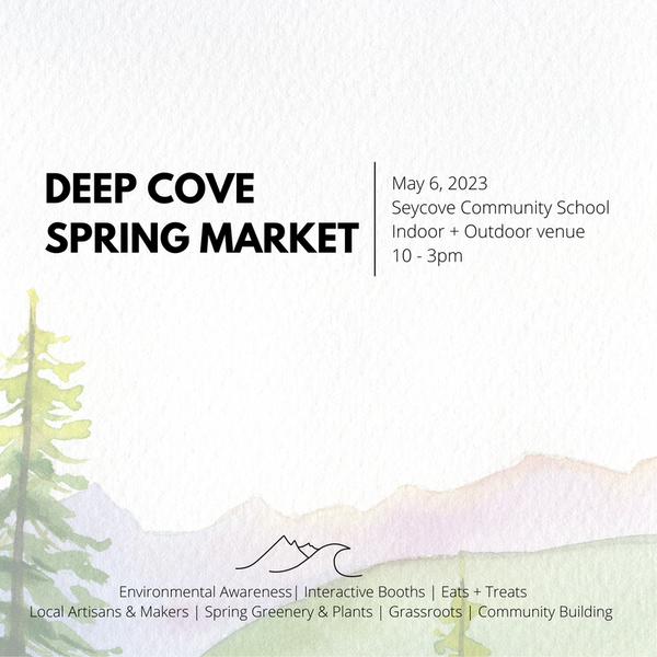 At Deep Cove Spring Market with DELUXE KITSCH