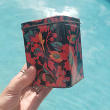 Load image into Gallery viewer, Curacao Geometric Brass Tin Drop Earrings - Red