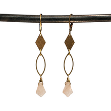 Load image into Gallery viewer, Iron Quartz Marquis Drop Earrings
