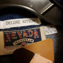 Load image into Gallery viewer, Reworked Denim Jacket - 90s Studded Pastel Aztec