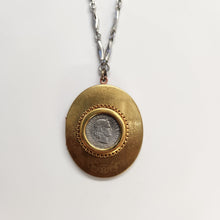 Load image into Gallery viewer, Large Vintage Oval Locket - Mixed Metals