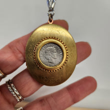 Load image into Gallery viewer, Large Vintage Oval Locket - Mixed Metals