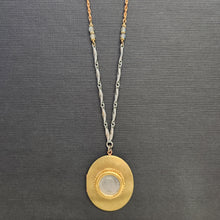 Load image into Gallery viewer, Large Vintage Oval Locket - Mixed Metals