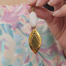 Load image into Gallery viewer, Southwestern Brass Pendant Necklace - Pink