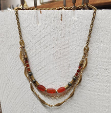 Load image into Gallery viewer, Trio Protection Collar - Carnelian, Pyrite