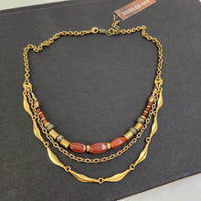 Load image into Gallery viewer, Trio Protection Collar - Carnelian, Pyrite
