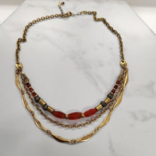 Load image into Gallery viewer, Trio Protection Collar - Carnelian, Pyrite