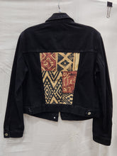 Load image into Gallery viewer, Reworked Denim Jacket - African Print M