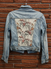 Load image into Gallery viewer, Reworked Denim Jacket - Granny Chic Floral XS