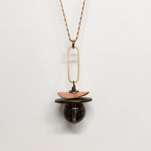 Load image into Gallery viewer, Saturna Sphere Pendant Necklace - Smoky Quartz