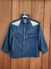 Load image into Gallery viewer, Ruffled Collar Blouse - cross stitch applique S