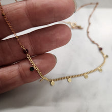 Load image into Gallery viewer, Seven Delicate Layer Necklace - Garnet
