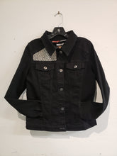 Load image into Gallery viewer, Reworked Denim Jacket - Aztec Diamond Print
