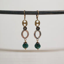 Load image into Gallery viewer, Mixed Metal Link Drop Earrings - Grandiderite