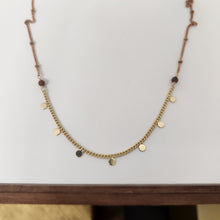 Load image into Gallery viewer, Seven Delicate Layer Necklace - Garnet