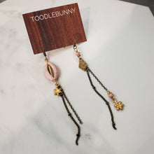 Load image into Gallery viewer, Asymmetric Stone Eye Earrings - Pink Jasper