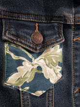 Load image into Gallery viewer, Reworked Denim Vest - Dragonfly