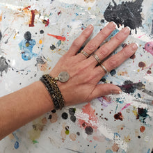 Load image into Gallery viewer, Kuchi Coin Multi Chain Layered Stone Bracelet - Larvikite