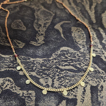 Load image into Gallery viewer, Seven Delicate Layer Necklace - Garnet