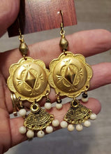 Load image into Gallery viewer, Southwestern Concho Fan Drop Earrings - more colors available