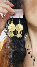 Load image into Gallery viewer, Southwestern Concho Fan Drop Earrings - more colors available