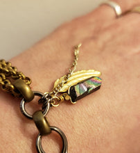 Load image into Gallery viewer, Quartz Feather Bohemian Bracelet - more colors available