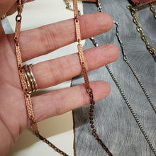 Load image into Gallery viewer, Glasses Chain Vintage Copper bar chain