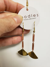 Load image into Gallery viewer, Triangle bar drop earrings