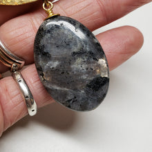 Load image into Gallery viewer, Rising Sun Necklace - Larvikite