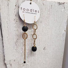 Load image into Gallery viewer, Asymmetric Lava drop earrings
