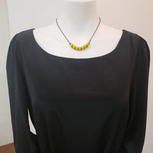 Load image into Gallery viewer, Crow Bead Layer Necklace - Yellow