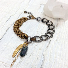Load image into Gallery viewer, Quartz Feather Bohemian Bracelet - more colors available