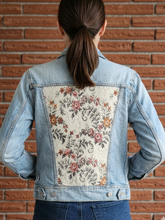 Load image into Gallery viewer, Reworked Denim Jacket - Granny Chic Floral XS
