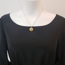 Load image into Gallery viewer, Small Moon Face Locket Necklace - Mixed Metals
