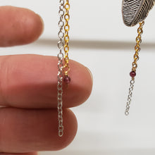 Load image into Gallery viewer, Mixed Metals Asymmetric Feather Duster Earrings - Turquoise
