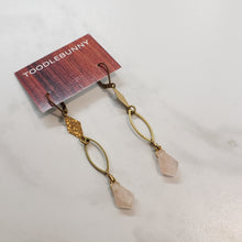 Load image into Gallery viewer, Iron Quartz Marquis Drop Earrings
