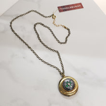 Load image into Gallery viewer, Small Vintage Locket Necklace - Compass
