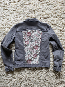 Reworked Denim Jacket - Granny Floral