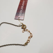 Load image into Gallery viewer, Crescent Moon and Star Necklace - Garnet
