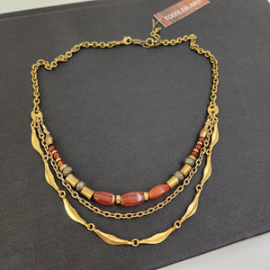 Trio Protection Collar - Carnelian, Pyrite