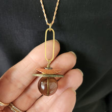 Load image into Gallery viewer, Saturna Sphere Pendant Necklace - Smoky Quartz
