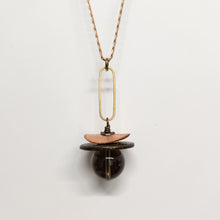 Load image into Gallery viewer, Saturna Sphere Pendant Necklace - Smoky Quartz
