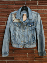 Load image into Gallery viewer, Reworked Denim Jacket - Granny Chic Floral XS
