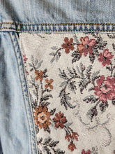 Load image into Gallery viewer, Reworked Denim Jacket - Granny Chic Floral XS
