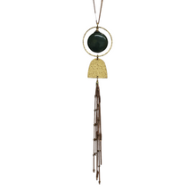 Load image into Gallery viewer, Domed Tassel - Green Ocean Jasper
