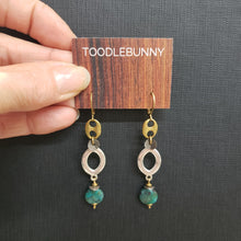 Load image into Gallery viewer, Mixed Metal Link Drop Earrings - Grandiderite
