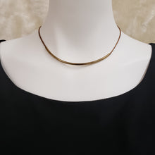 Load image into Gallery viewer, Brass Bar Modern Choker Necklace
