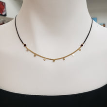 Load image into Gallery viewer, Seven Delicate Layer Necklace - Garnet
