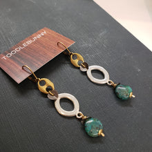 Load image into Gallery viewer, Mixed Metal Link Drop Earrings - Grandiderite
