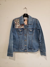 Load image into Gallery viewer, Reworked Denim Jacket - Granny Floral
